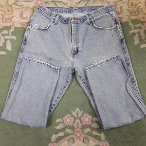 Mens Rustler Jean's Distressed 38 x 29